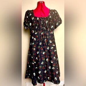 Hot Topic Skull Floral Dress